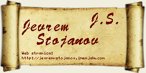 Jevrem Stojanov vizit kartica